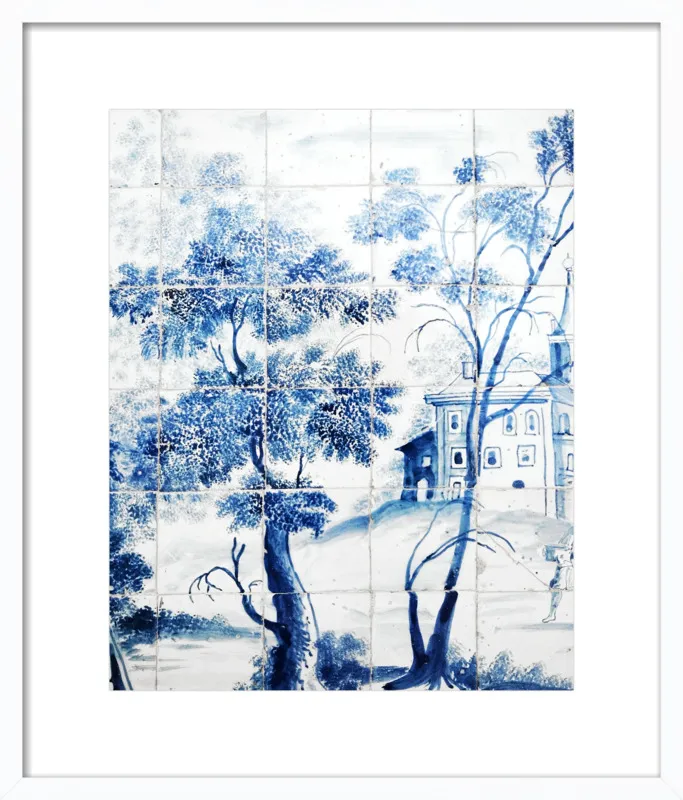 Lisbon Blue Tiles Two by Lupen Grainne for Artfully Walls
