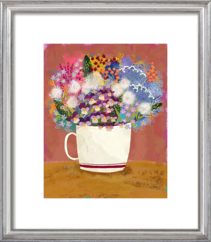 Violas in Russet by Joy Laforme for Artfully Walls