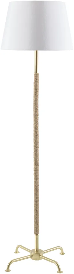 Kamo  Plated 63"H x 18"W x 18"D Accent Floor Lamp
