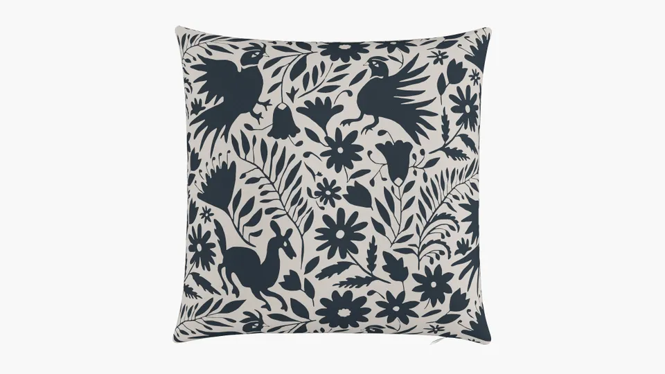 Outdoor 20" Throw Pillow, Ink Frida, 20" x 20"
