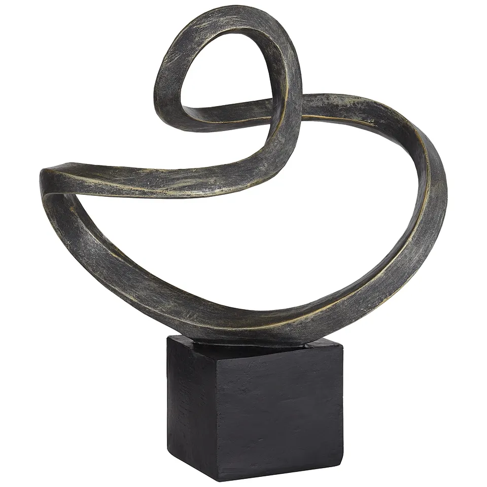 Prader 13 1/2" High Matte Bronze Abstract Sculpture