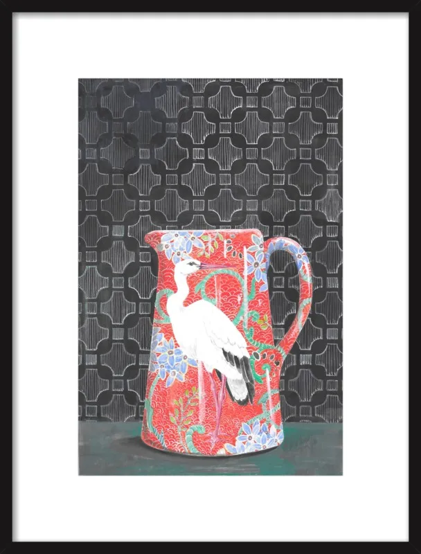 Red Vase by Miri Eshet for Artfully Walls