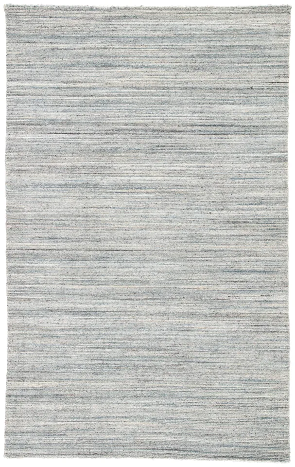 Vassa Handmade Solid Blue/ Gray Area Rug (12'X15')