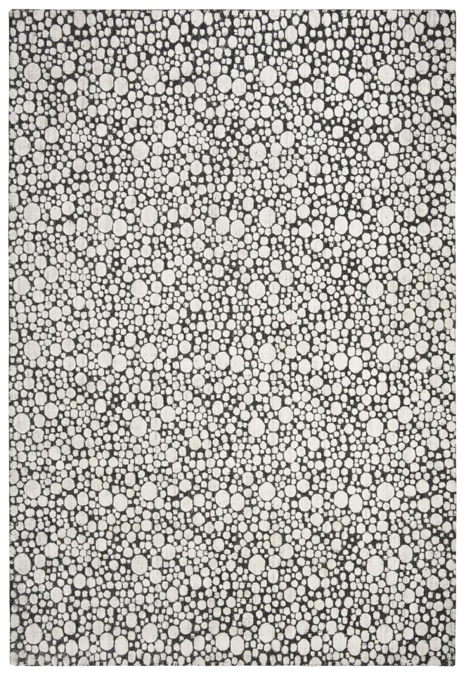 Arlo Home Hand Loomed Area Rug, MIR680H, Charcoal/Cream,  6' X 9'