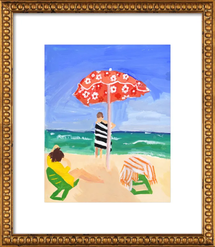 Italian Beach Umbrella by Jackie Mancuso for Artfully Walls