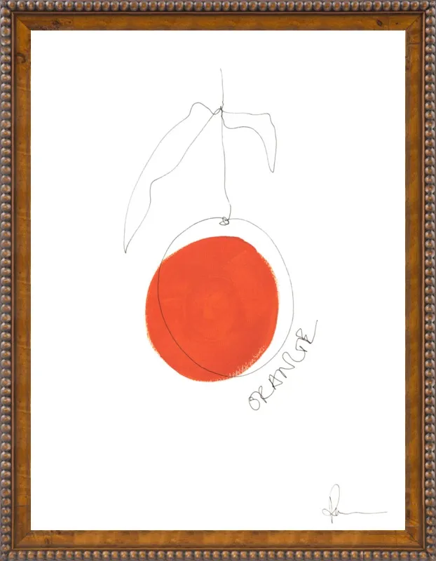 Orange by Polly Mann for Artfully Walls