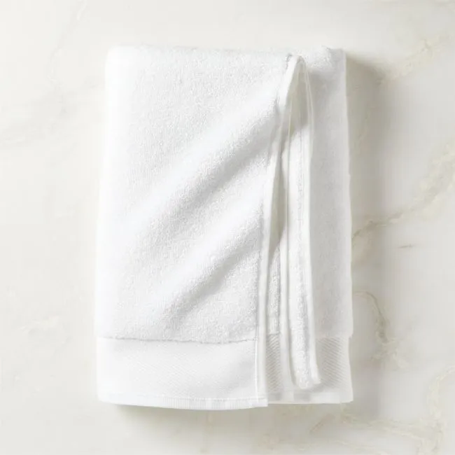 Arlow Organic Cotton White Bath Towel