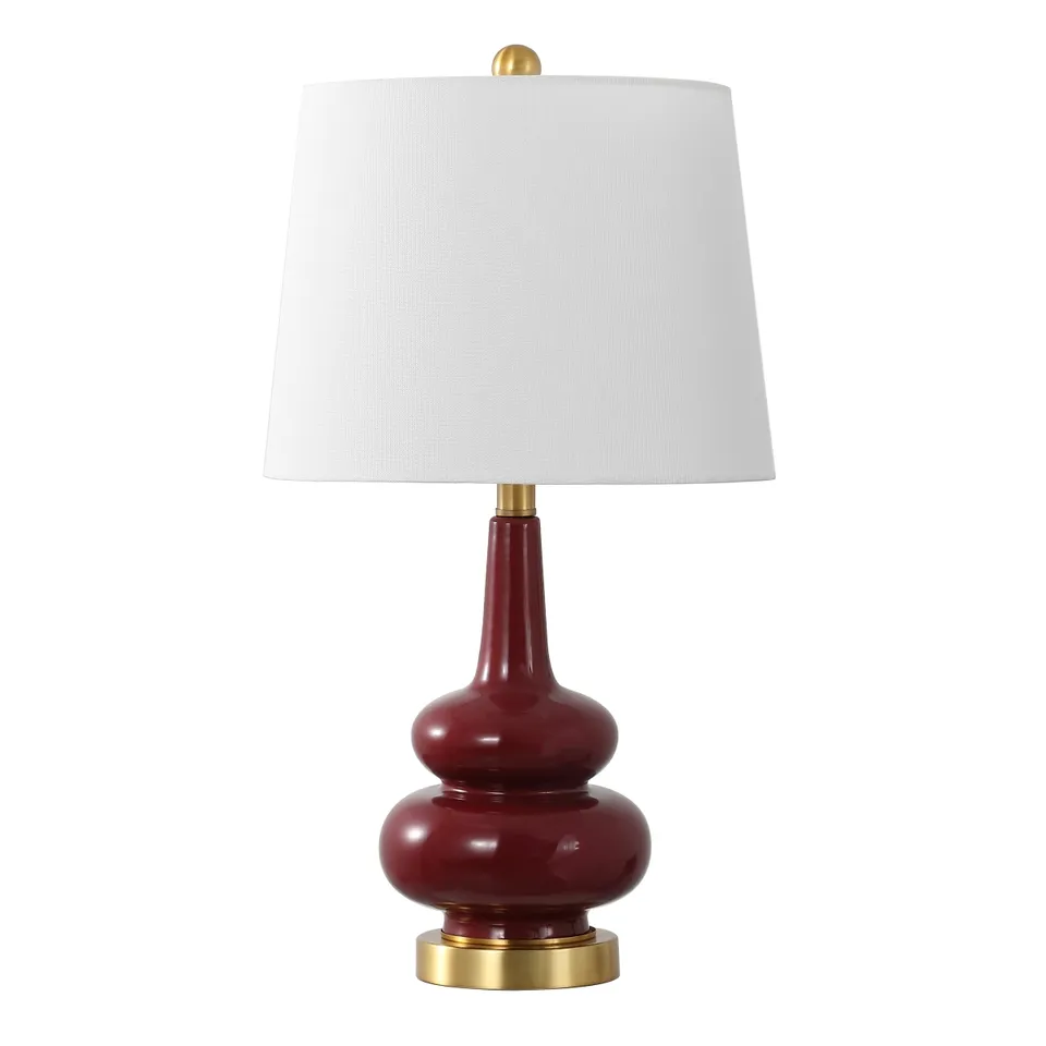 Evie 23" Table Lamp - Cranberry
