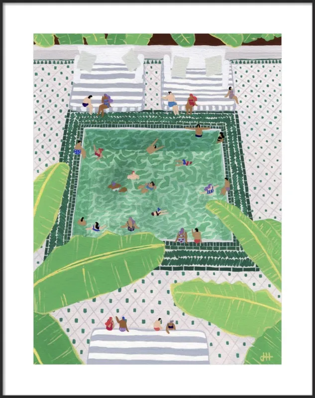 Green Riad by Joanne Ho for Artfully Walls