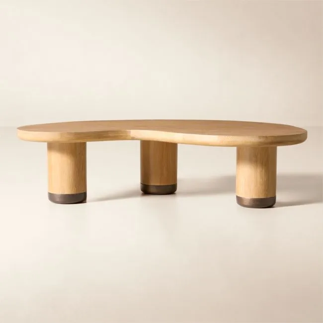 Melrose 55" Oak Coffee Table
