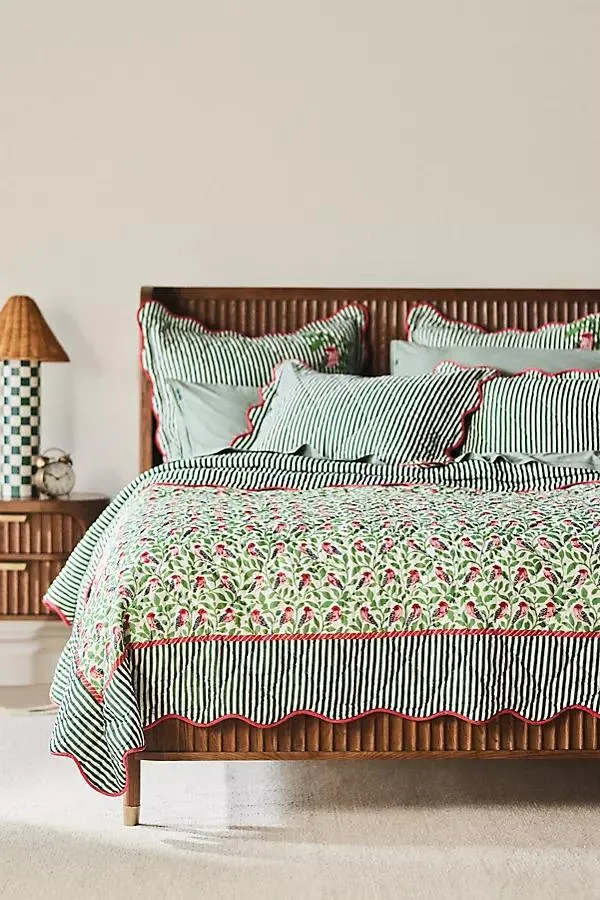 Iluka 100% Cotton Gauze Floral Quilt