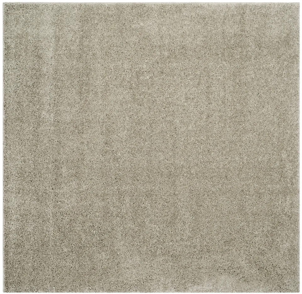 Arlo Home Woven Area Rug, ASG820C, Silver,  6' 7" X 6' 7" Square
