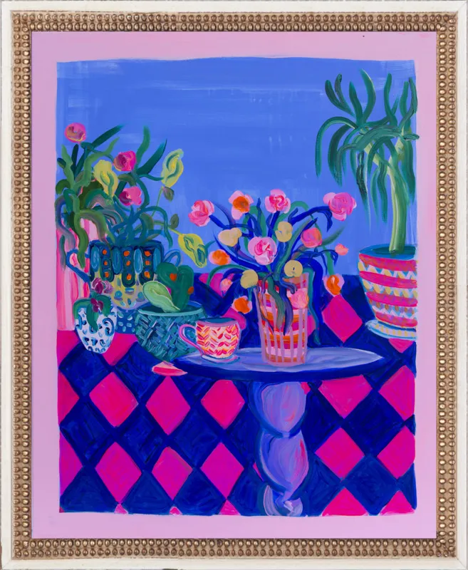 Pots and Plants painting by Davina Shefet for Artfully Walls