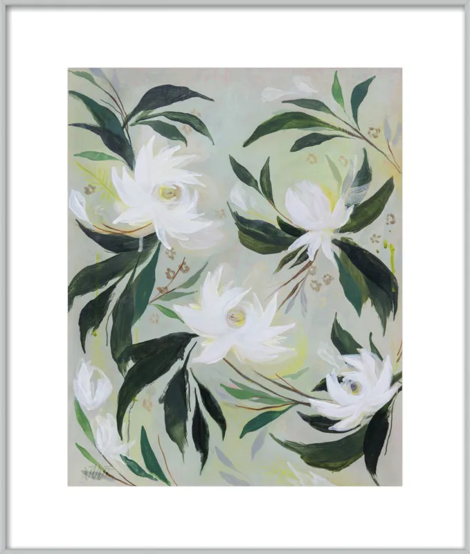 White Gardenia by Rachel Roe for Artfully Walls