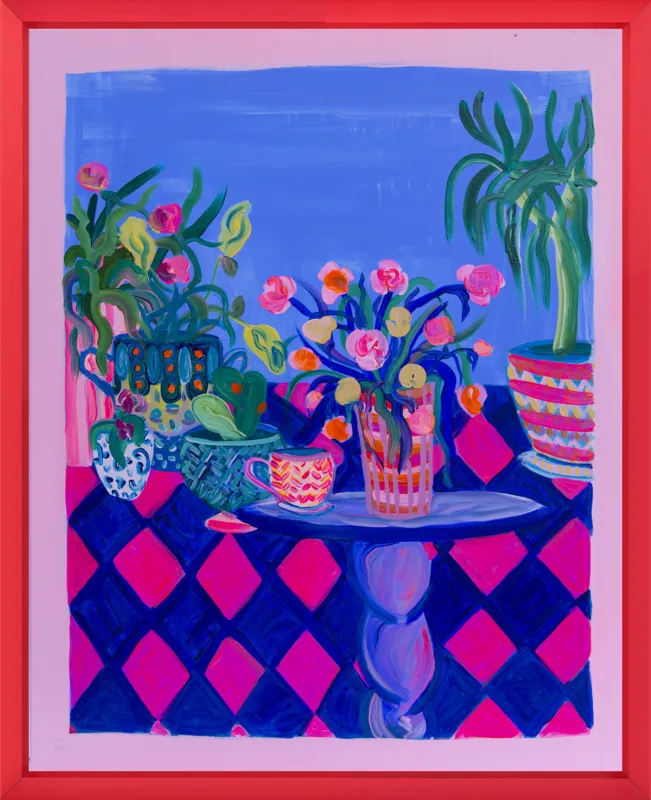 Pots and Plants painting by Davina Shefet for Artfully Walls