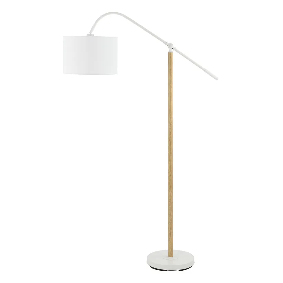 Levitt 61 Inch Floor Lamp - White / Natural