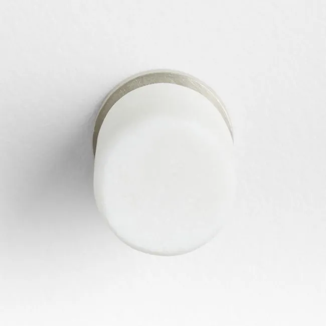 Modern Marble Silver Cabinet Knob