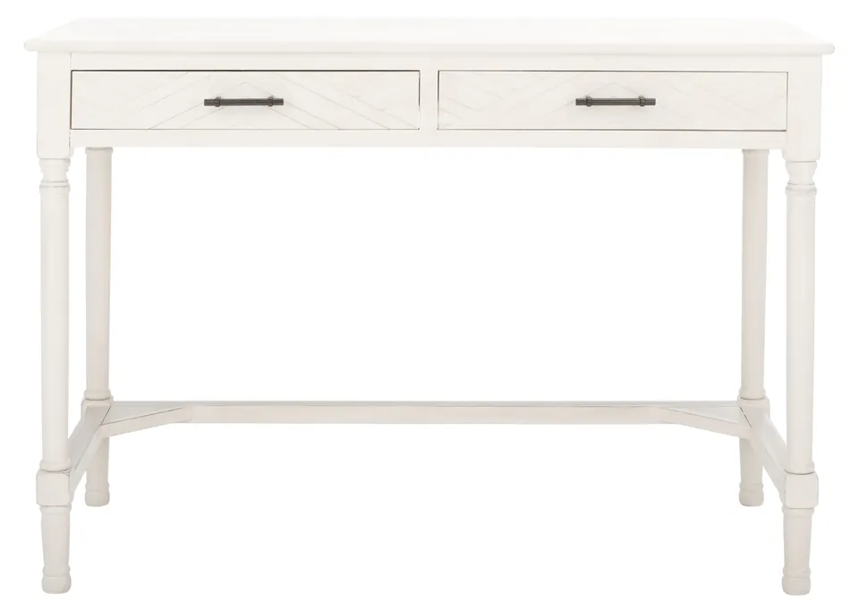 Mckinlee 2 Drawer Desk - Distrssed White