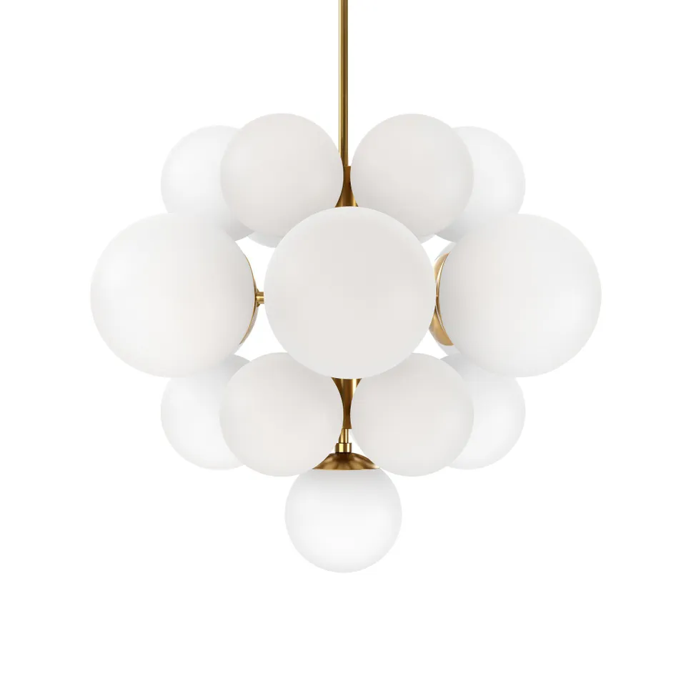 Nova Chandelier - Burnished Brass