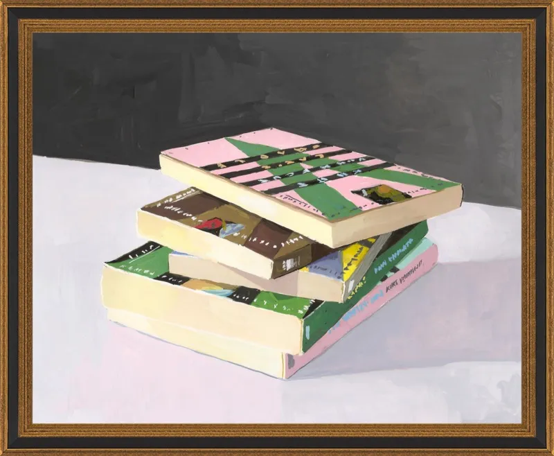Vonnegut Stack by Elizabeth Mayville for Artfully Walls