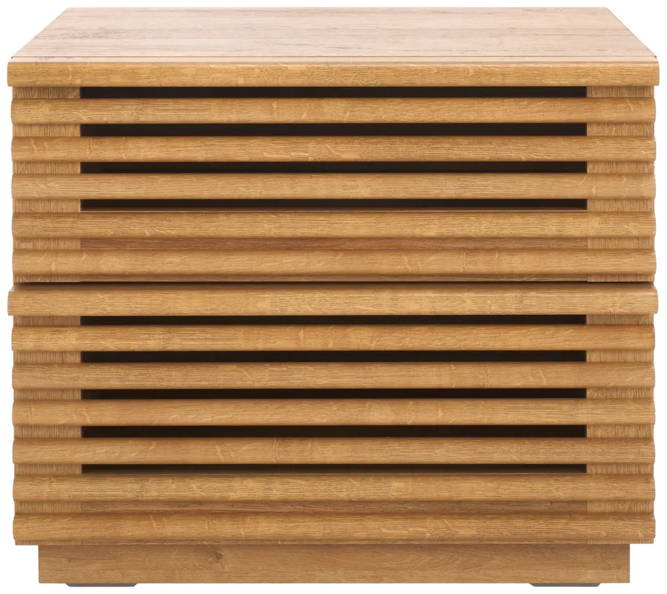 Averi 2 Drawer Nightstand - Rustic Oak
