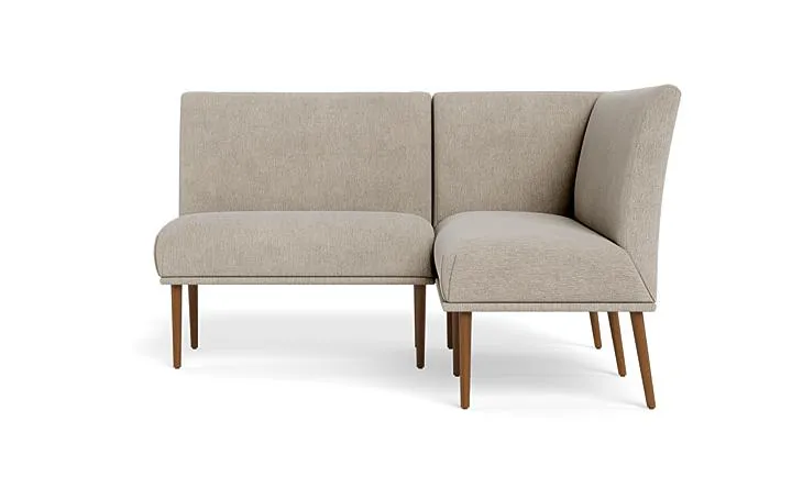 Dorian Upholstered Petite Right Banquette with Tufting Option