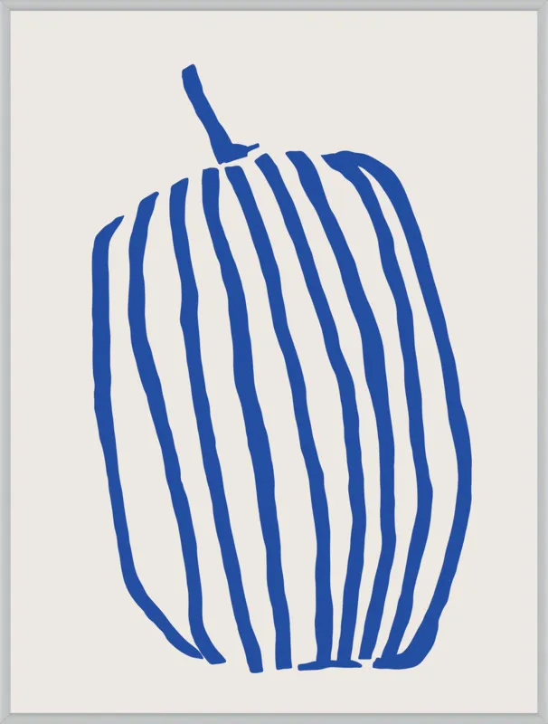 Striped pumpkin by Jessica Nielsen for Artfully Walls