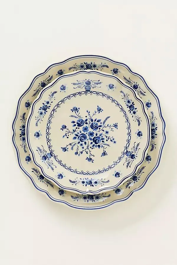Vila Stoneware Dessert Plate, Set of 4