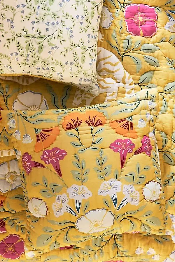 Cotton Voile Printed Euro Sham