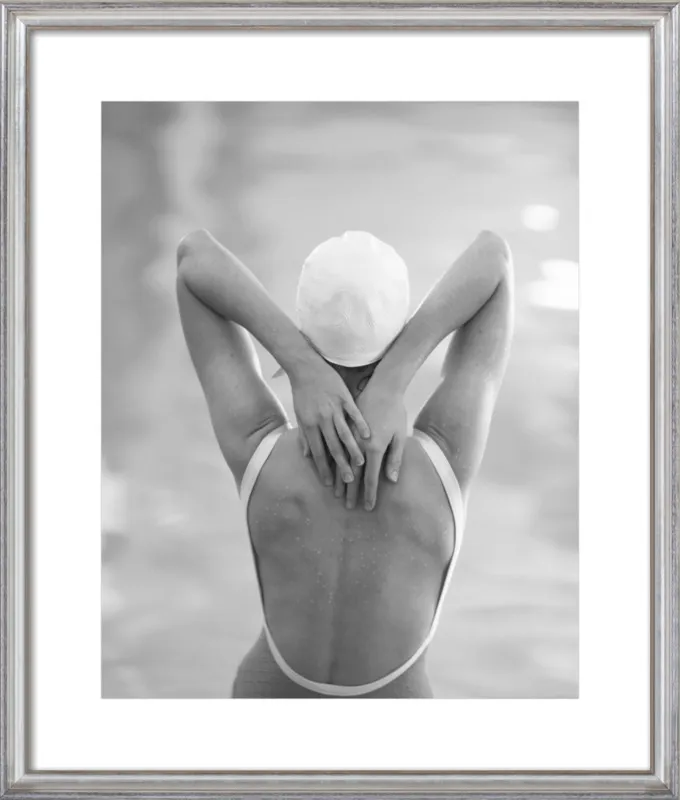The Swimmer with a white  cap by Lucy Snowe for Artfully Walls