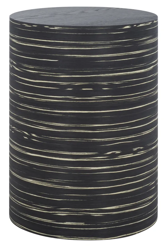 Bahan Round End Table - Black