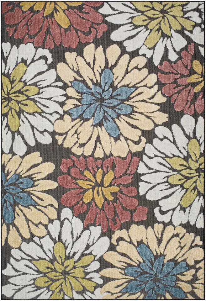 Lakeside Beige Outdoor 5'3" x 7' Machine Woven Rug