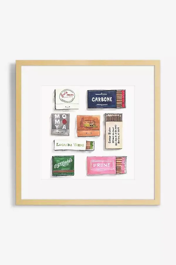 City Matchbook Wall Art