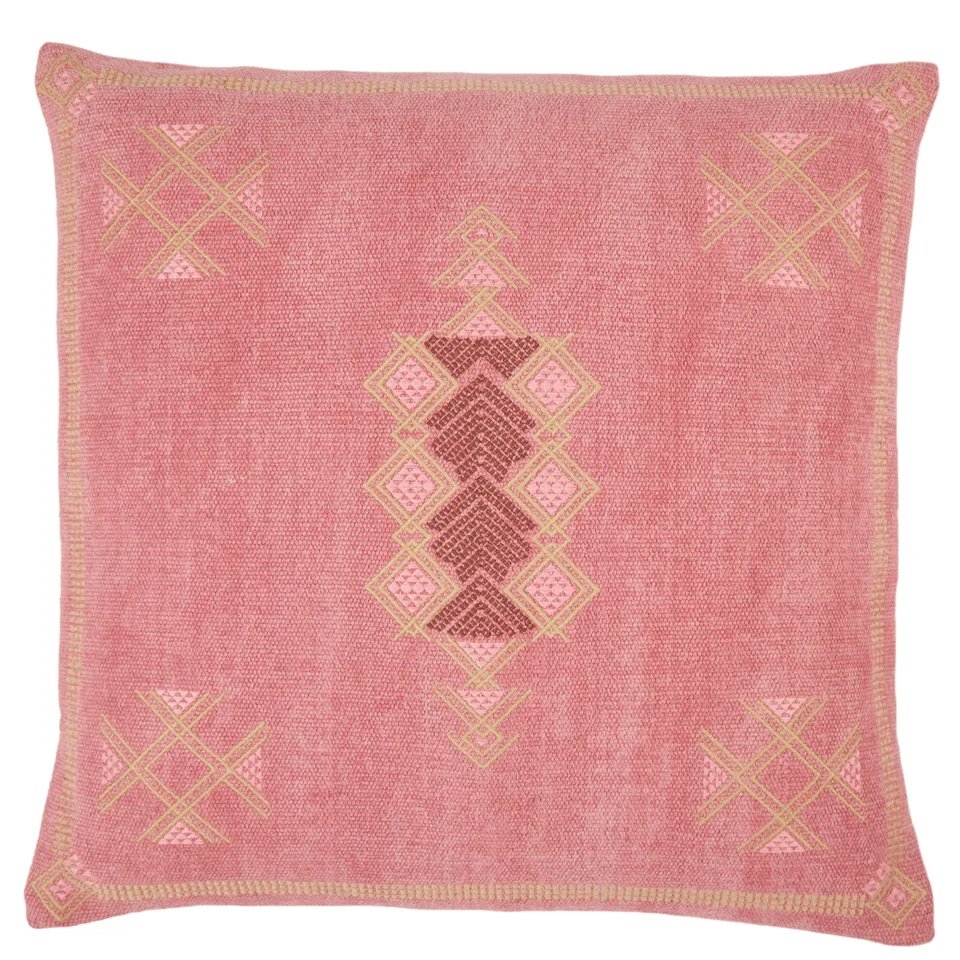 Design (US) Pink Tan 24"X24" Pillow