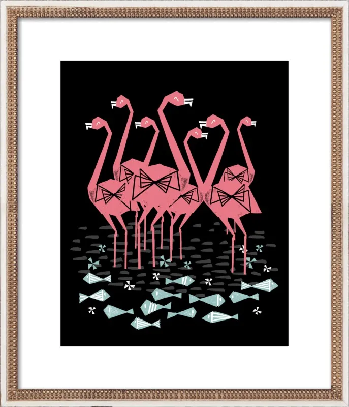Flamingos by Andrea Lauren for Artfully Walls