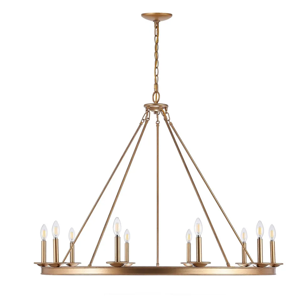 Telta 10 Light 46.5" Chandelier - Gold