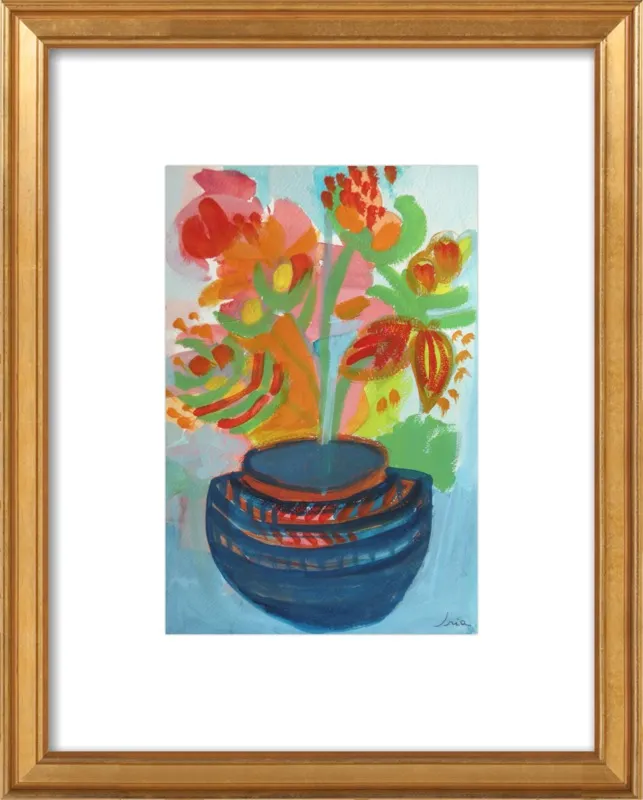Red Flowers by Iria Fernandez Alvarez for Artfully Walls