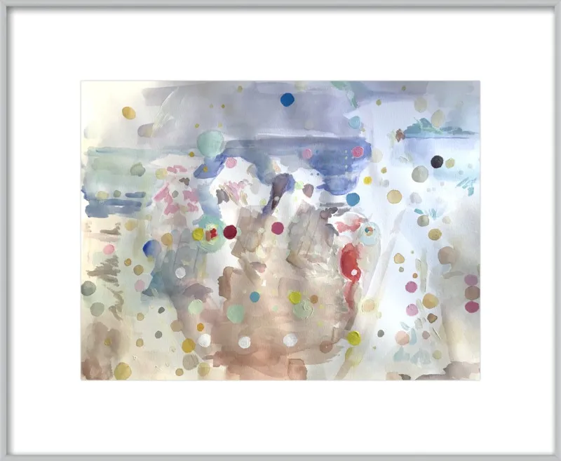 Beach scene (from memory)  by Hannah Dean for Artfully Walls