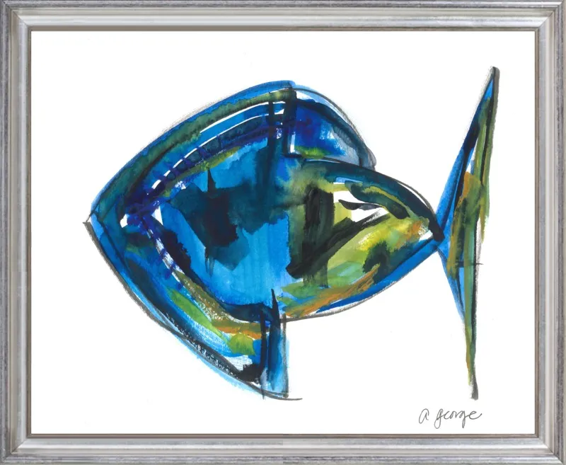 Asbtract Fish by Anthony George for Artfully Walls