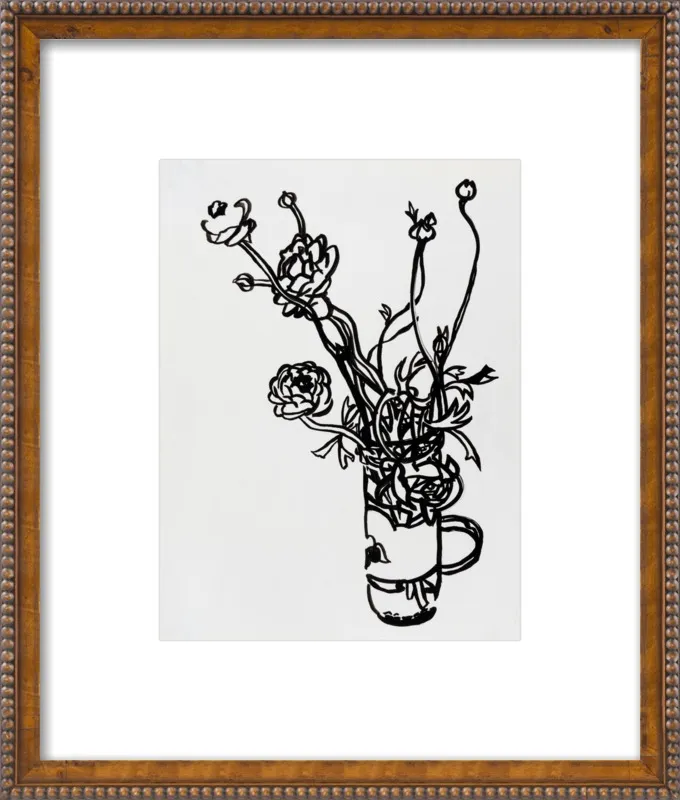 Flowers in a Salsa Jar by Megan Williamson for Artfully Walls