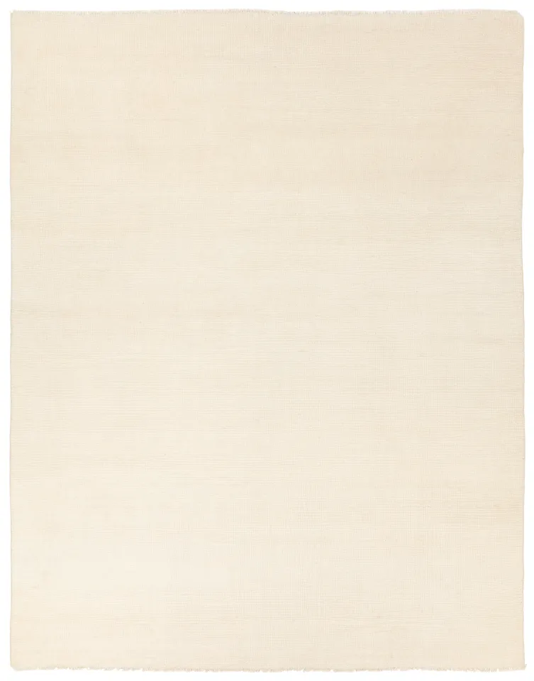 Origin Handknotted Solid White Area Rug (8'6"X11'6")