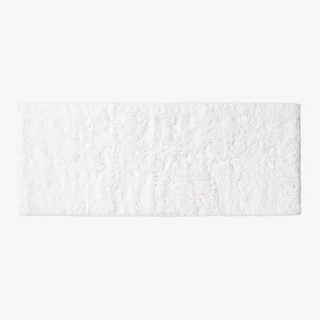 Kalani Organic Cotton White Bath Runner 24"x60"