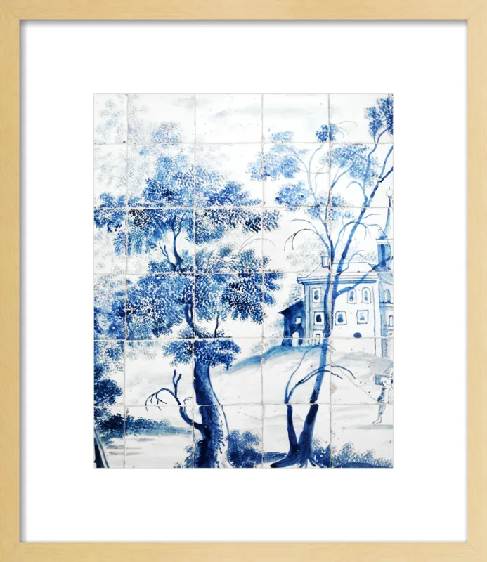 Lisbon Blue Tiles Two by Lupen Grainne for Artfully Walls