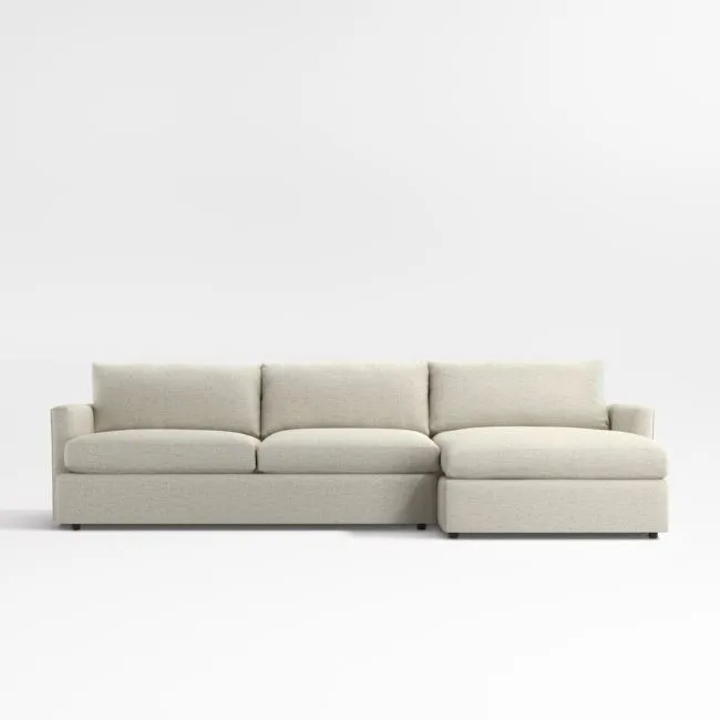 Lounge Deep 2-Piece Sectional Sofa with Chaise Lounge