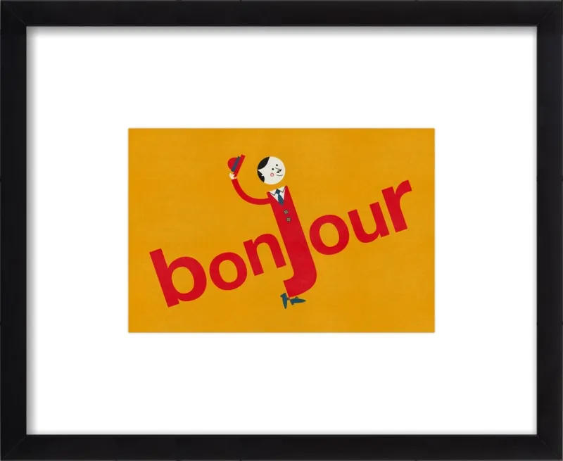Bonjour by Blanca Gómez for Artfully Walls