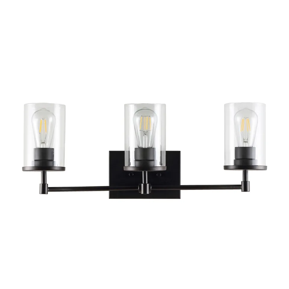 Ronsa 3 Light Wall Sconce - Oil Rub Bronze/Clear