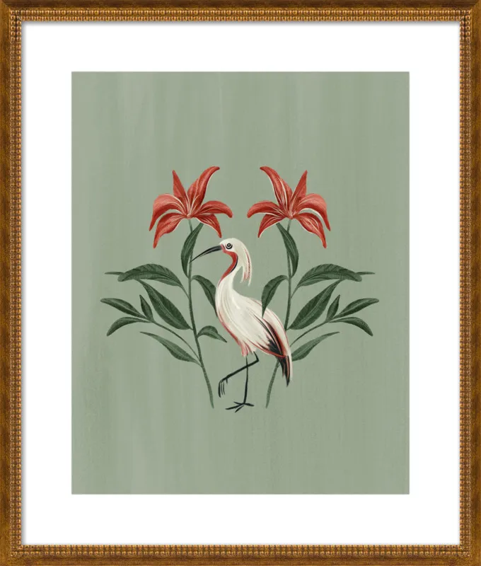 Tropical Crane by Nancy Noreth for Artfully Walls