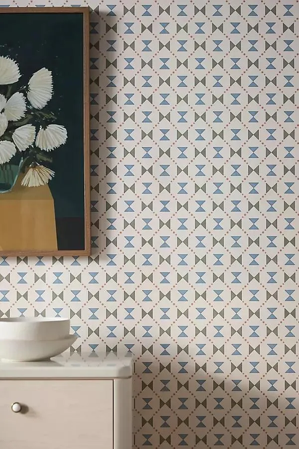 Cottage Cloth Geometric Wallpaper