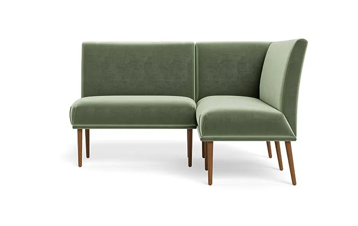 Dorian Upholstered Petite Right Banquette with Tufting Option