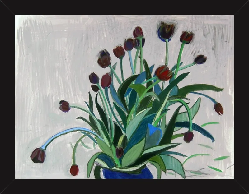 queen of the night tulip by Liz Innvar for Artfully Walls